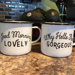 Set of aluminum mugs